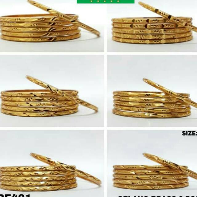 Gelang keroncong anak dubai india lapis emas 14k