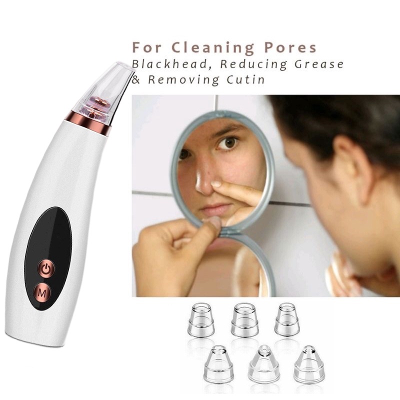 Alat Pembersih Komedo Wajah Blackhead Vacuum Suction Removal Scar Acne Clean Facial Skin Care Beauty Tool