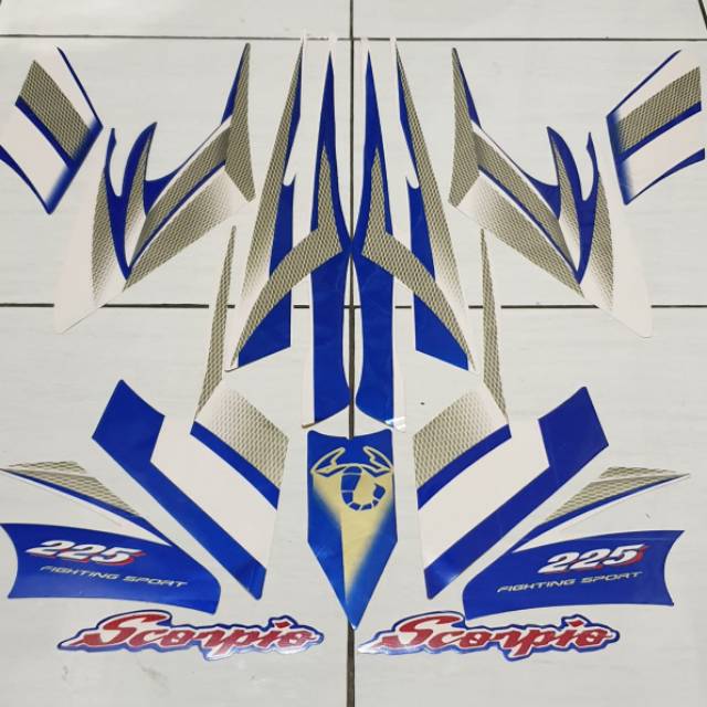 Sticker / Striping / Lis body motor Yamaha Scorpio 2004