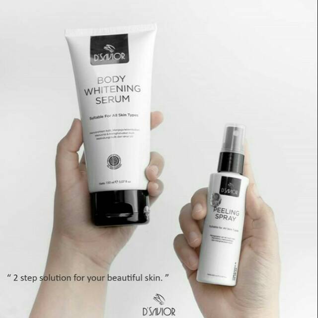 PAKET HEMAT DSAVIOR / DSAVIOR BODY WHITENING SERUM + PEELING