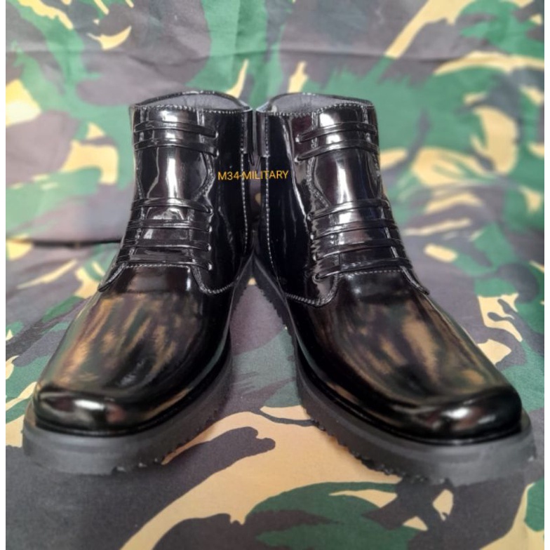 SEPATU PDH KULIT SAPI TERBARU ELEGAN TNI POLRI SCURITY SATPAM POL PP DINAS PEMERINTAH