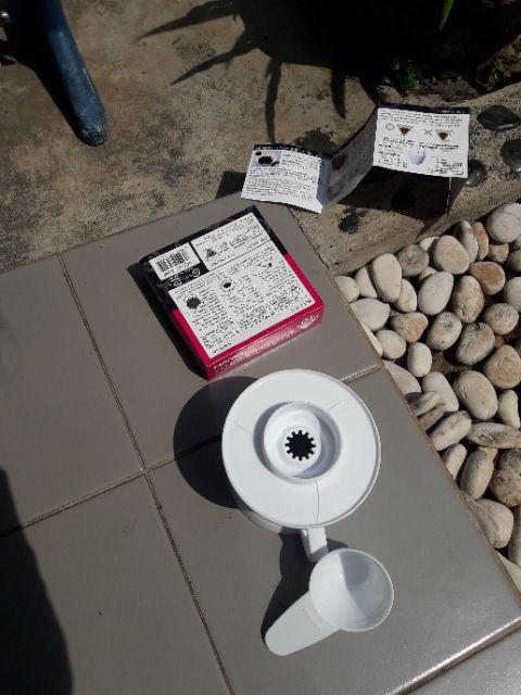 Hario V60 Promo Paper Filter 01 + Plastic Dripper 01 White