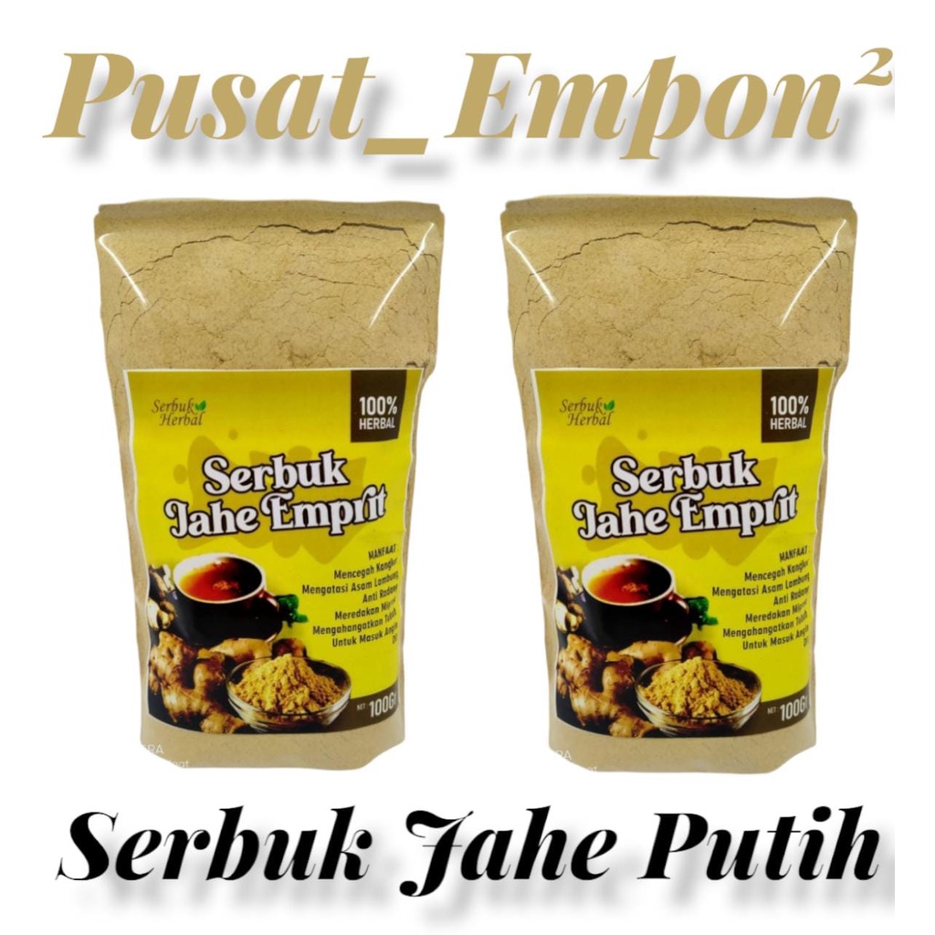 Jahe Emprit 100g Jahe Emprit Bubuk Jahe Emprit Instan Serbuk Jahe Emprit Cendhani Minuman Herbal
