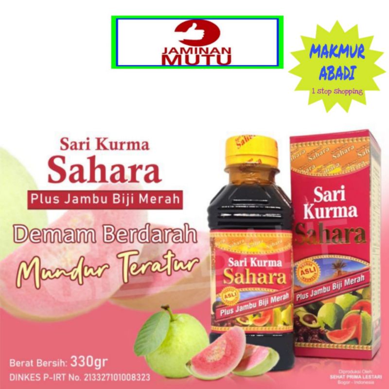 Sari Kurma Sahara Plus Jambu Biji Merah / Sari Kurma Jambu Biji Merah SAHARA 330gram