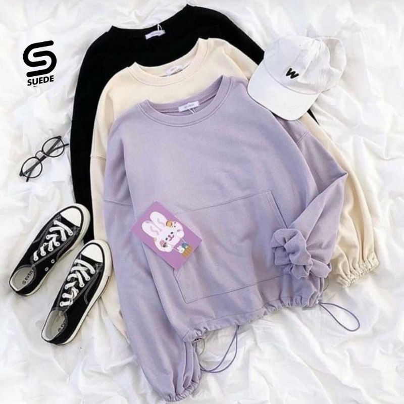 COD Sweater Oversize Crop - Sweater Wanita Oversize - Sweater wanita terbaru  - Kimori Crop Oversize