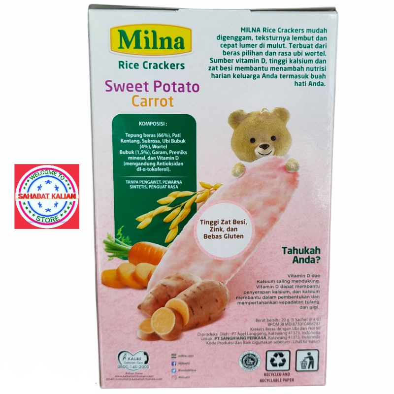 MILNA RICE CRACKERS 20 GRAM