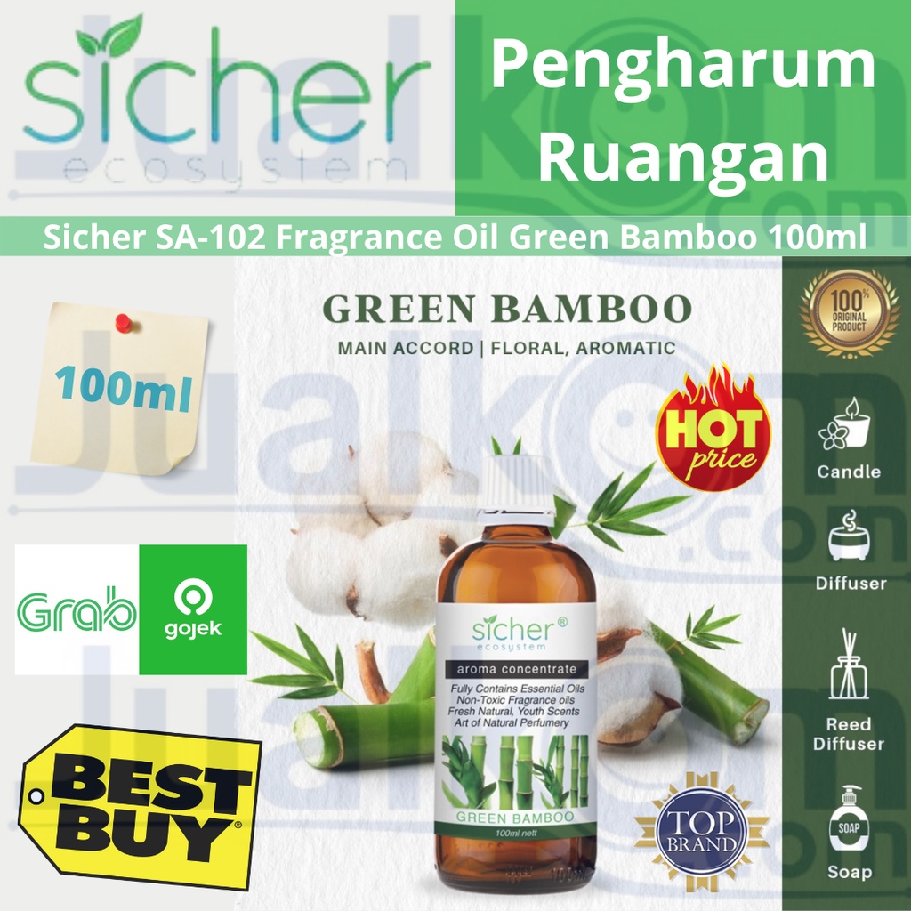 Terlaris dan Termurah!! Sicher SA-101 Fragrance Oil Green Bamboo 10ml