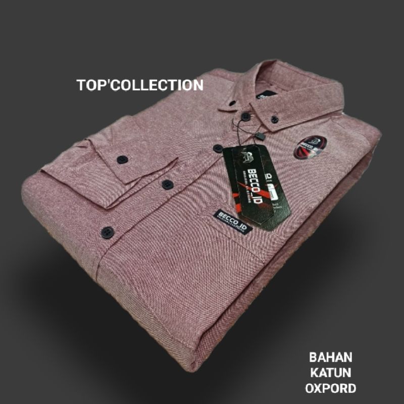 Kemeja pria lengan panjang - SEMUA WARNA READY - ukuran M, L, XL-DASTY PINK