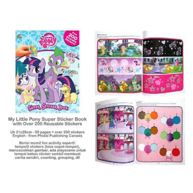 

Little pony book sticker