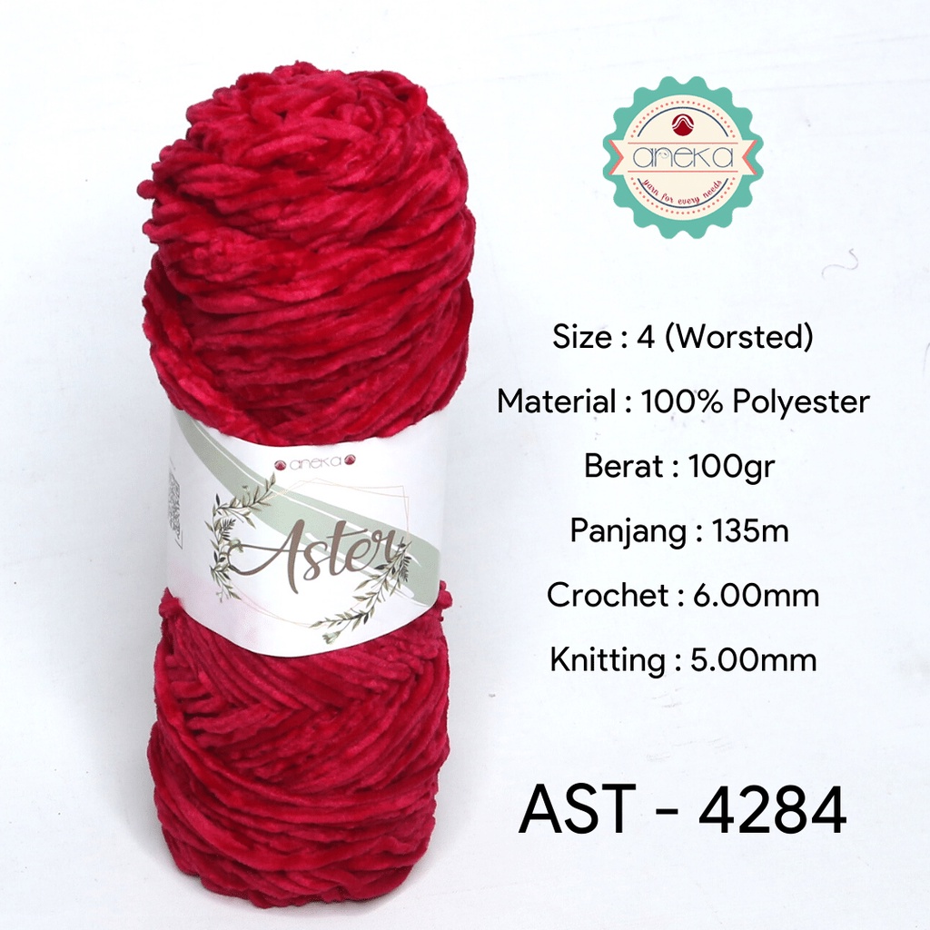 Benang Rajut Bludru Aster / Velvet Knitting Yarn - 4284