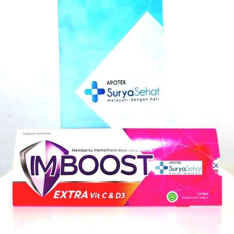 Imboost Extra Vit C dan D3 isi 8 kaplet