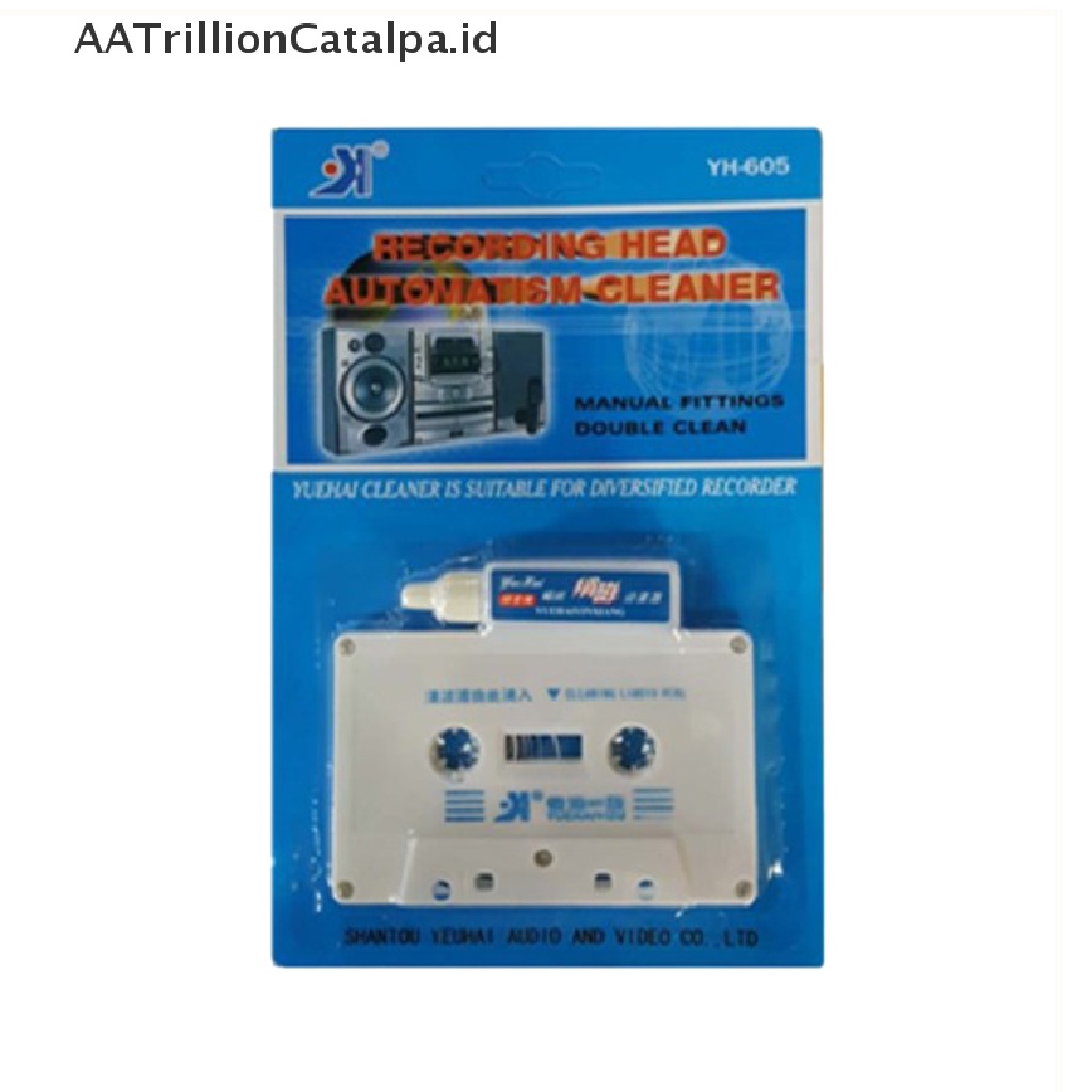 Aatrillioncatalpa Alat Pembersih Kaset Audio + Demagnetizer Untuk Mobil / Rumah