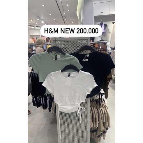 crop top h&m best seller | crop top cewek | crop top lucu| jastip h&m | jastipsurabaya | jastipbyase