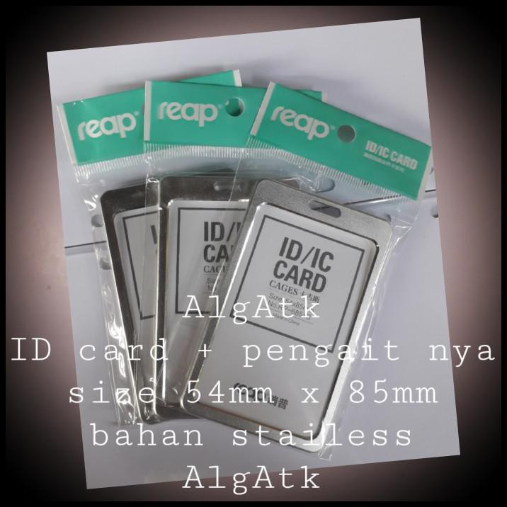 

Name Tag Id Card Size 54Mm X 85Mm Bahan Stainless