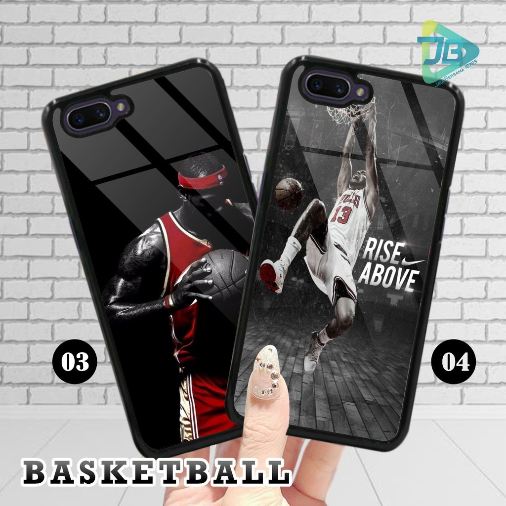 HARDCASE 2D GLOSSY BASKETBALL OPPO VIVO XIAOMI SAMSUNG REALME IPHONE ALL TYPE JB4672