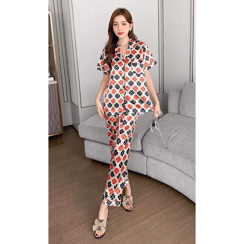 PIYAMA BAJU TIDUR SATIN PP CP IMPORT WANITA MURAH KEKINIAN-FK 105