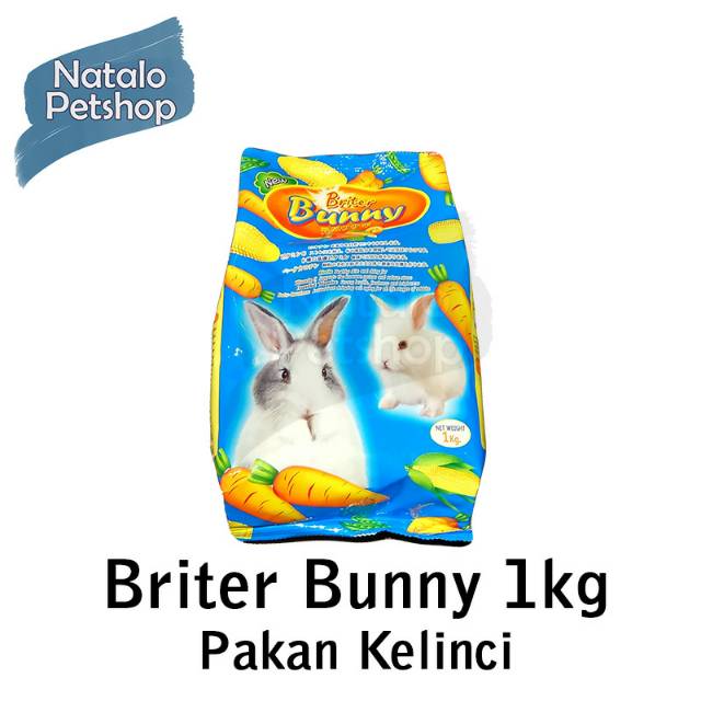 Briter Bunny 1KG / Makanan Kelinci / Guniea Pig / Hamster /Marmut / Chinchilla Pakan / Pelet