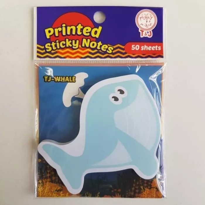 

T&J Labels PRINTED STICKY NOTES TJ - WHALE