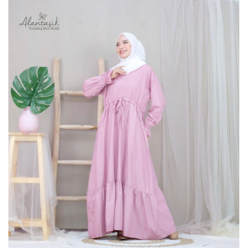 Alantasik - Original Gamis TOYOBO FODU Tebal Adem  SYARI JUMBO XL  R.12