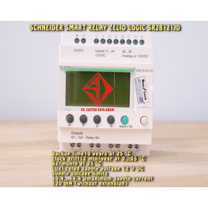 SCHNEIDER SMART RELAY ZELIO LOGIC SR2B121JD