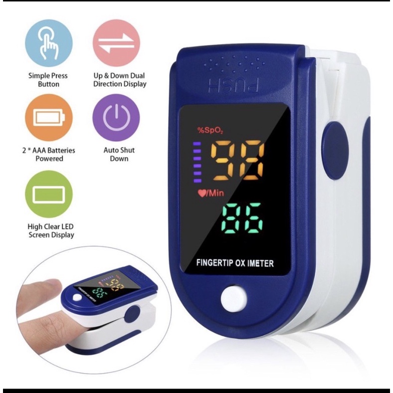 Oxymeter pulse alat pengukur oksigen dalam darah dan detak jantung LK87 oximeter oxy meter