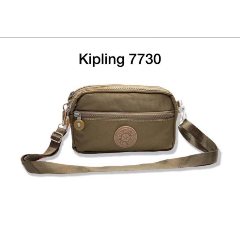 Dompet Kipling 4 resleting dua fungsi / dompet salempang / dompet kipling 4 ruang