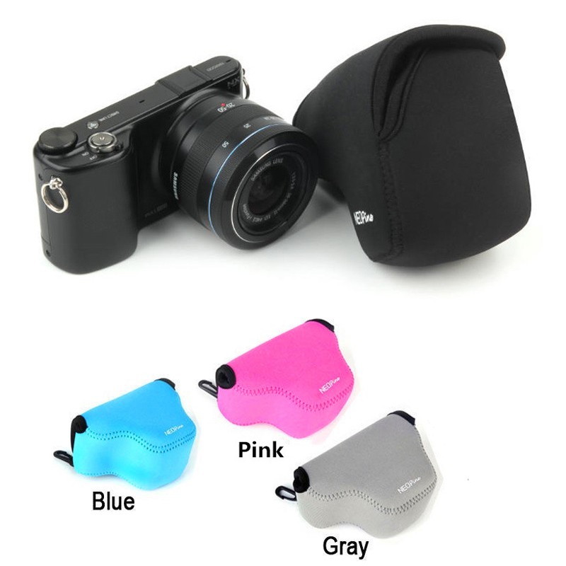 mirrorless Neoprene Soft camera case For SAMSUNG NX1000 NX1100 NX2000 NX3300 NX3000 20-50mm lens