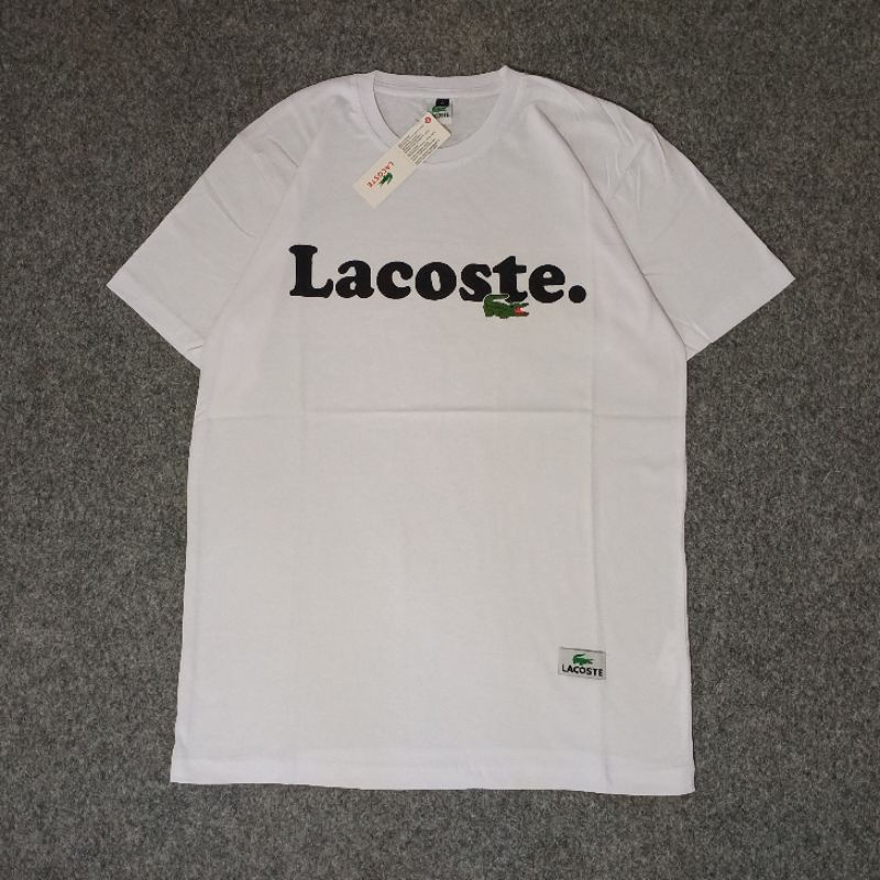 Kaos Cotton Combed 30s Original Premium Off White / T-shirt Off white / Lacoste / Gucci  kaos lacost