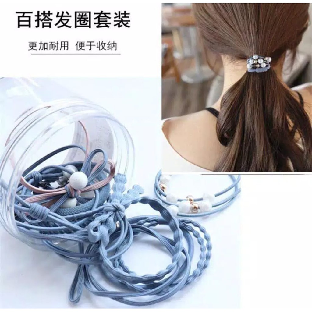 ♥TMALL88♥ Ikat Rambut H04 Simple Bahan Karet Gaya Korea untuk Wanita NO BOX