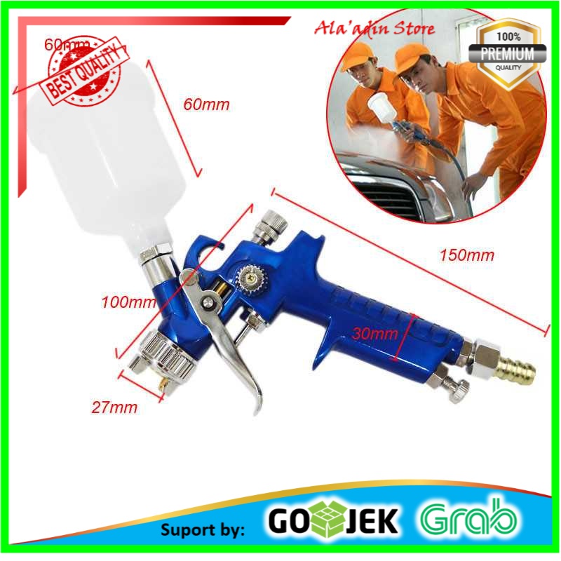 Cuci Gudang Taffware Professional Spray Gun Nozzle HVLP Airbrush - H-2000A