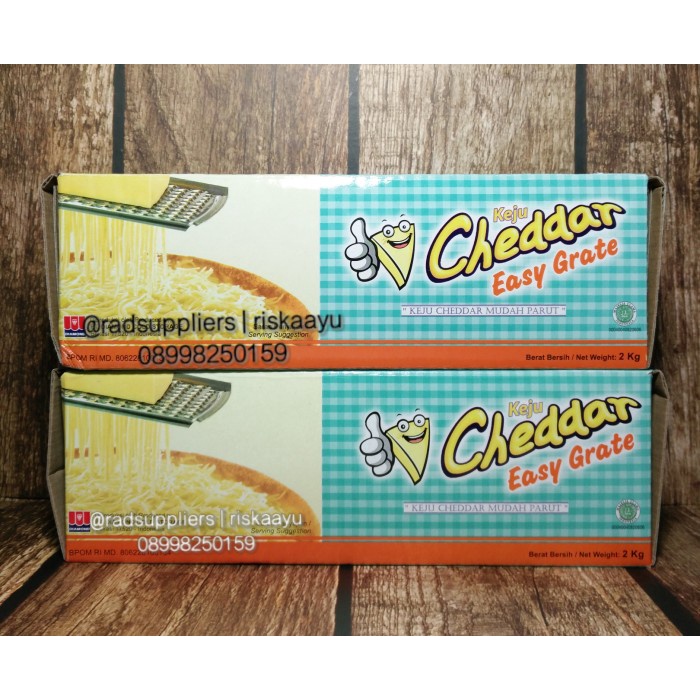 

Instant-Camilan- Keju Cheddar, Cheese Cheddar Easy To Grate Diamond 2Kg -Camilan-Instant.