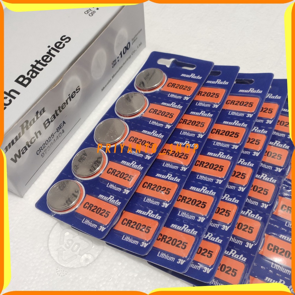 BATU BATRE MURATA CR 2025 CR-2025 BATTERY BATERAI ORIGINAL MURATA 2025