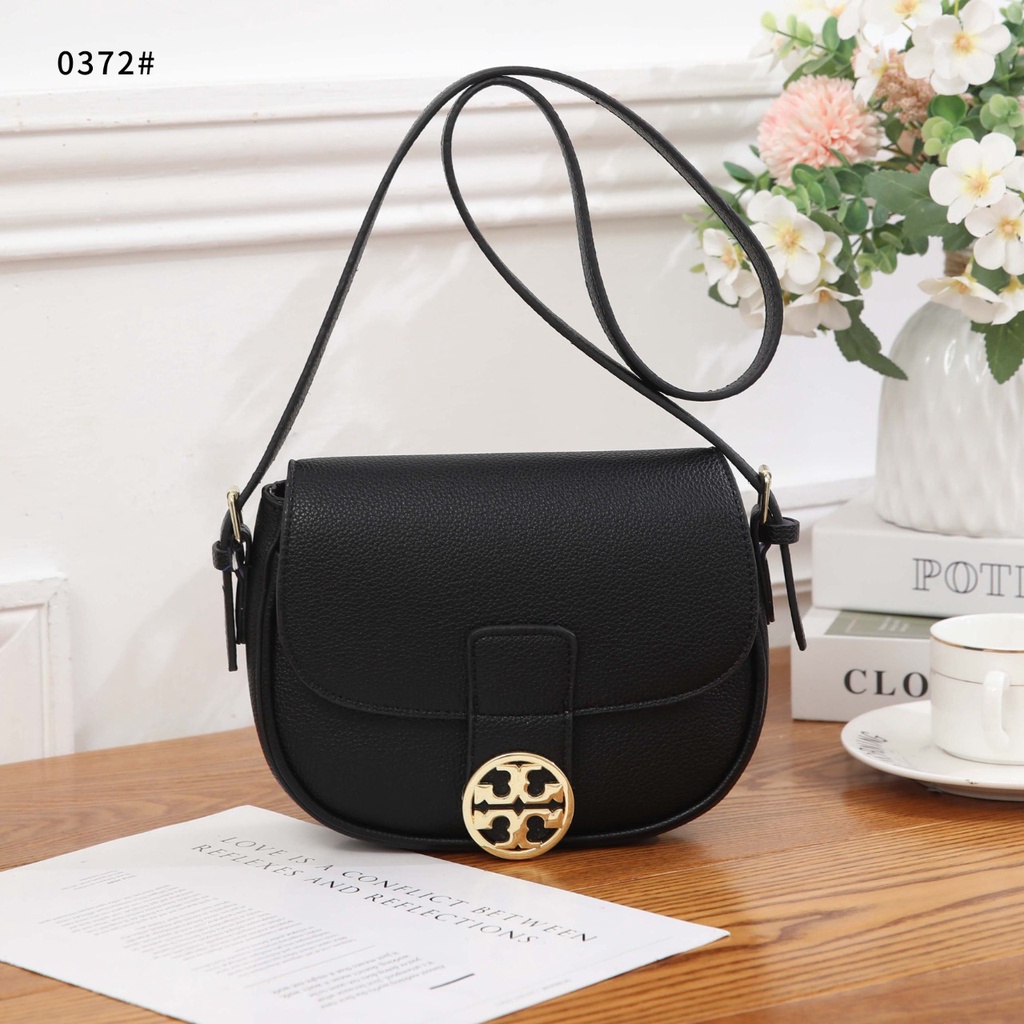 TB  Leather Crossbody Bag 0372