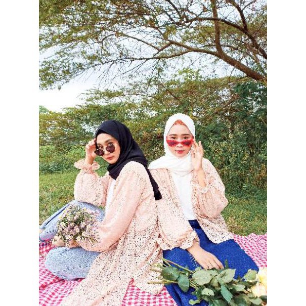 1KG MUAT 6PCS | FAIRY OUTER KARDIGAN BROKLAT BALONA HITS SELEBGRAM FASHION GROSIR WANITA MURAH