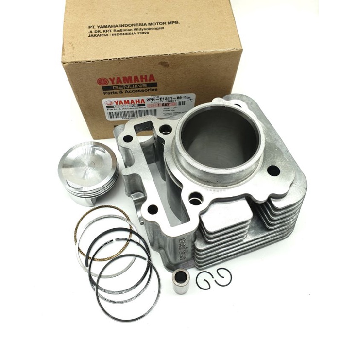 Blok Seher Boring Block Seher Cylinder Blok Mio m3 Fino 125 XRide 125 Mio Gt 125 Xride 125 YAMAHA 2PH Plus Piston Kit Sepaket