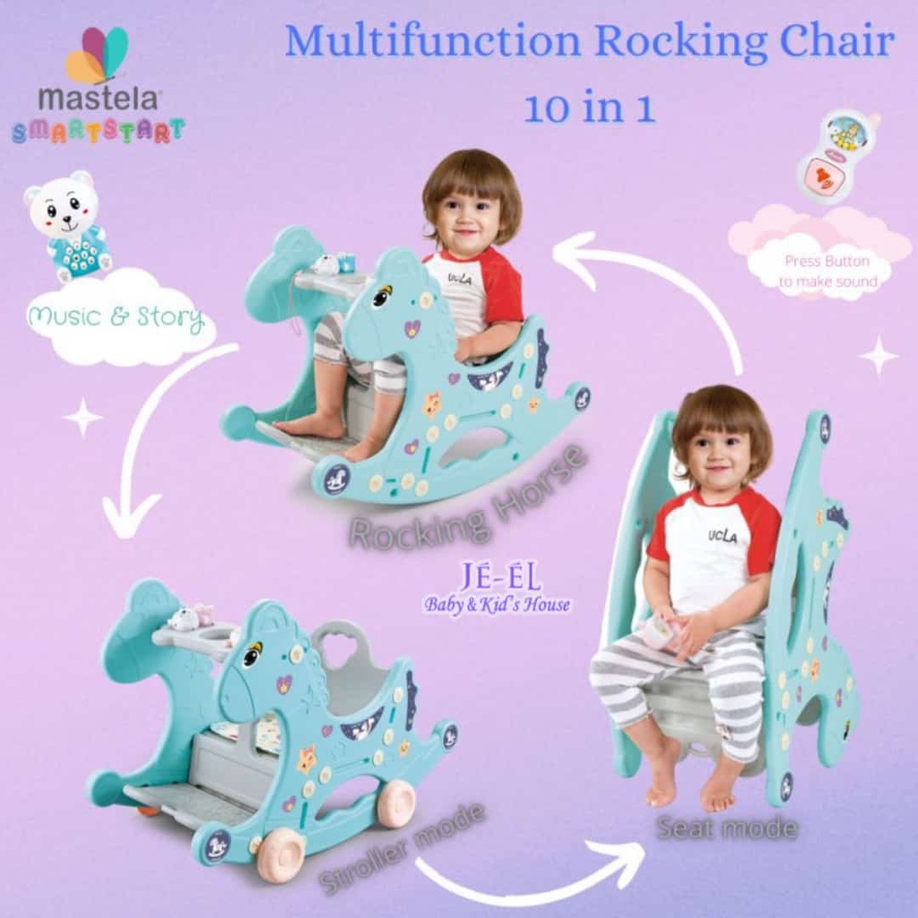 Mastela x Smart start  Rocking Chair Multifunction 10in1/Kursi anak