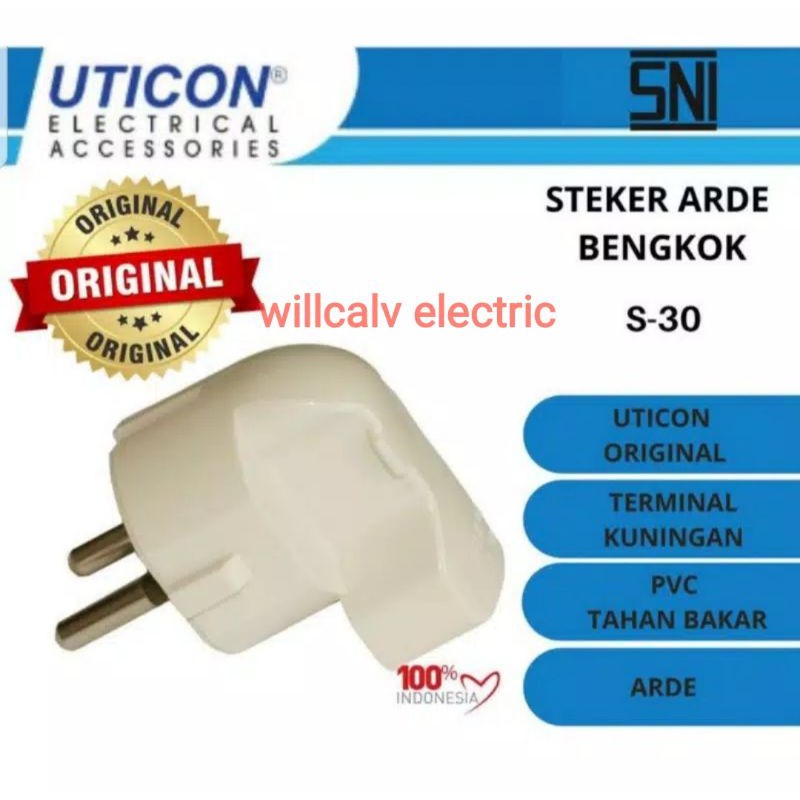 STEKER ARDE BENGKOK UTICON S-30 S30 / STEKER L UTICON S-30 S30 / STEKER BENGKOK UTICON S-30 S30