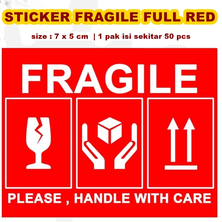 

Sticker Label Fragile Wajib Video Unboxing Stiker Pengiriman Online Shop