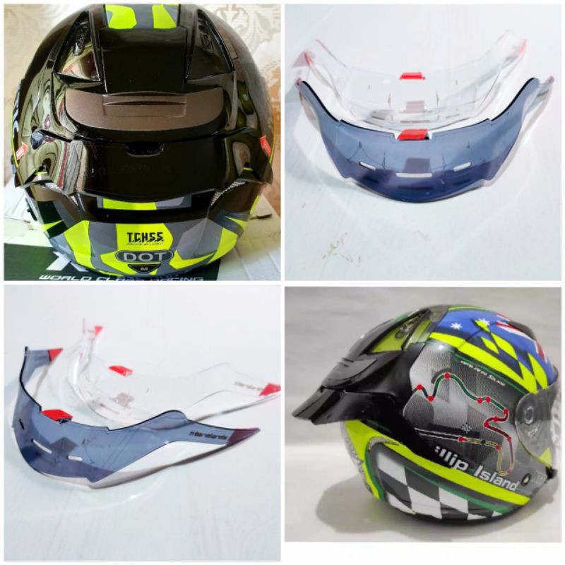 Spoiler kyt galaxy slide Gpr akrilik / Spoiler Helm Kyt Galaxy