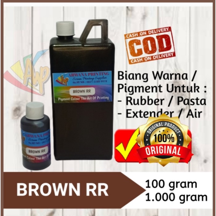 

Produk Terbaru Pigment Brown Rr / Biang Warna Sablon Coklat 100 Gram