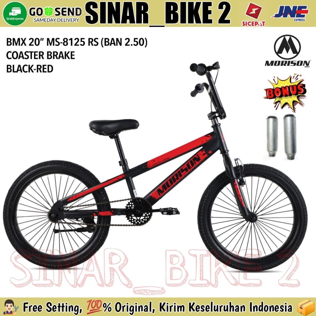 Sepeda Anak BMX 20 Inch MORISON MS - 8125 RS TORPEDO Ban  2.50