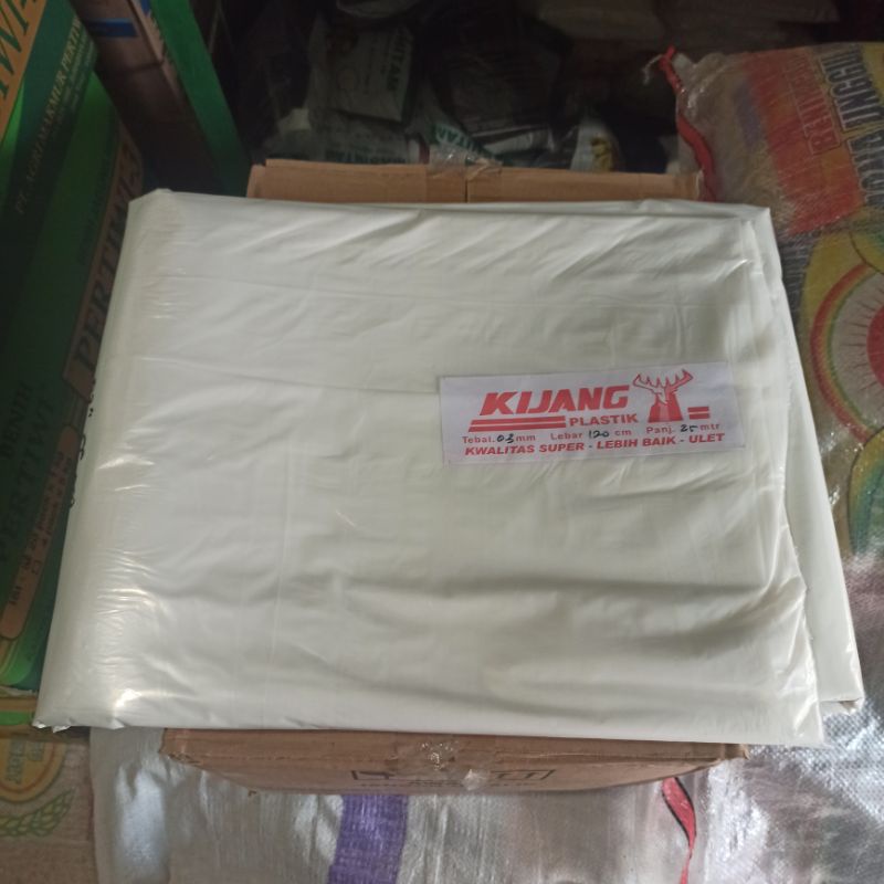 PLASTIK KIJANG TEBAL 0,3 LEBAR 120 CM PANJANG 25 M