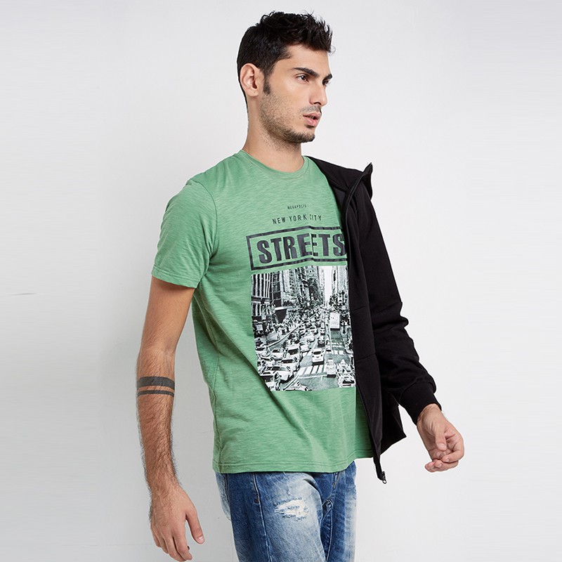 Rave Habbit Lewis T-shirt Pria - Green | Shopee Indonesia