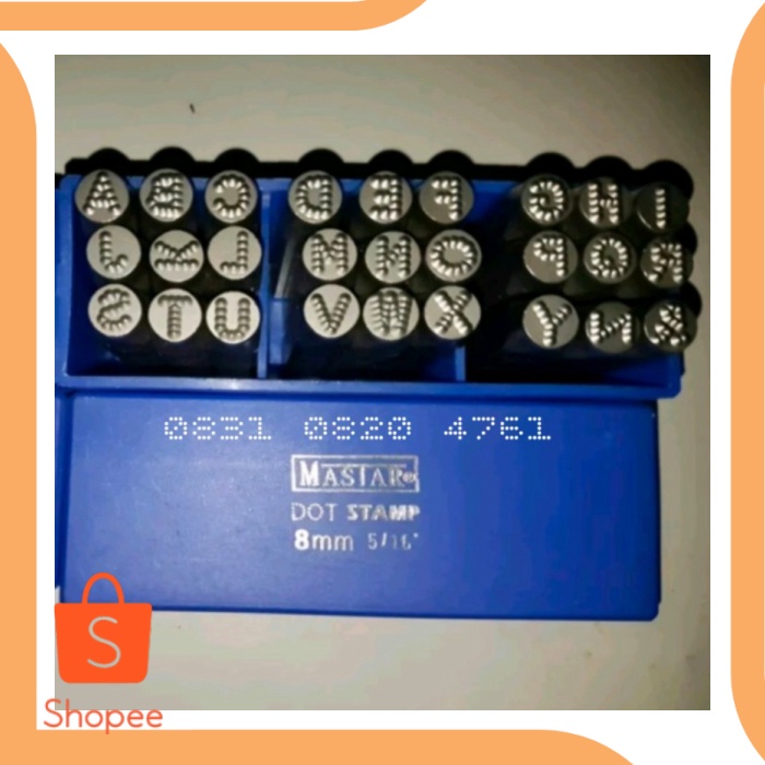 

Jual accessories MASTAR Huruf Ketok Bintik Germany Letter Point Stamp Punc Diskon