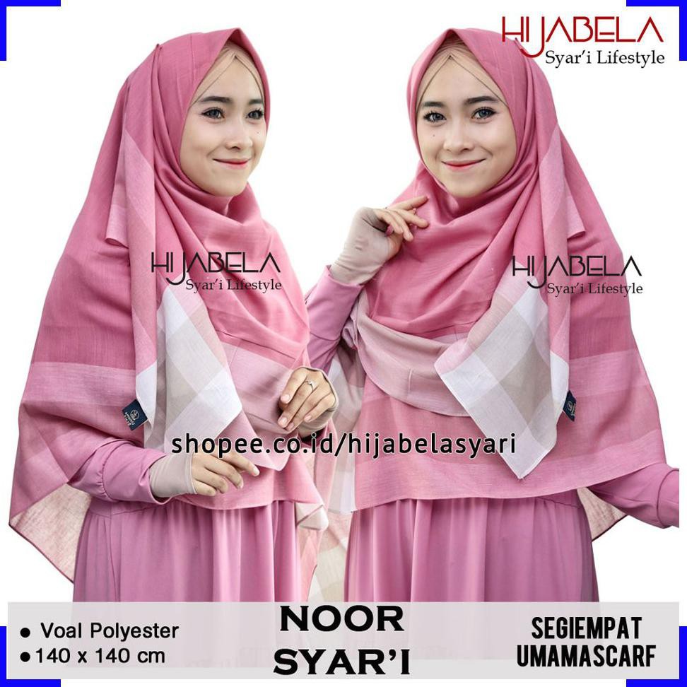 Hijab Syari Jilbab Segiempat Noor Umama Scarf Jumbo 140x140