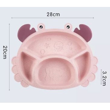 DD - CHILDRENS CRAB PLATE FOR FOOD / PIRING MAKAN ANAK