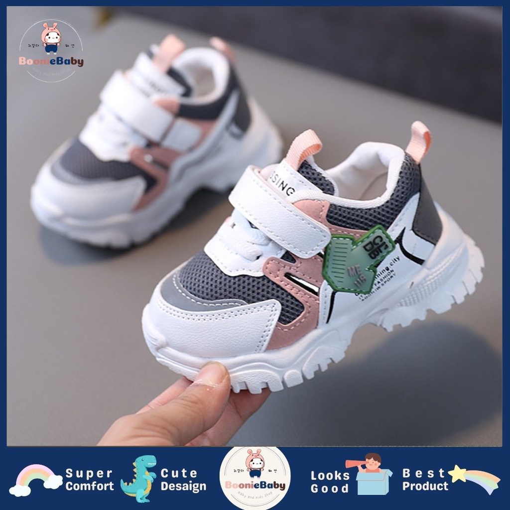 boonie GO ARROW 2021-4 Sepatu Anak Laki Laki Perempuan Sneakers Sekolah 1-6 Tahun Import