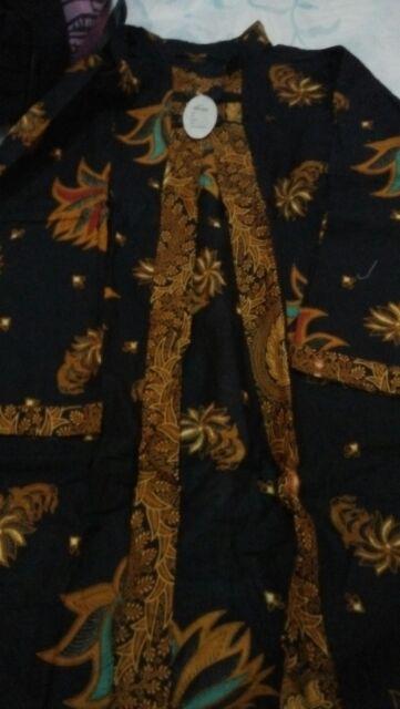 Batik Long Cardi Batik Sogan Modern Fashion Wanita Masakini Batik Solo