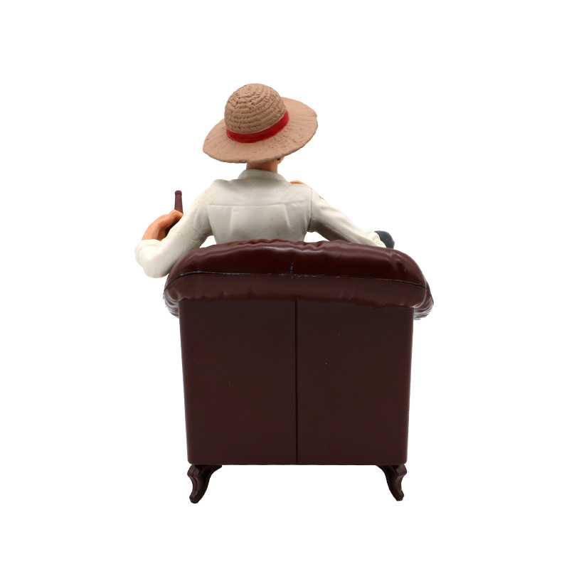 GIJ - Apaffa Action Figure One Piece Model Luffy Sitting on Sofa 1 PCS