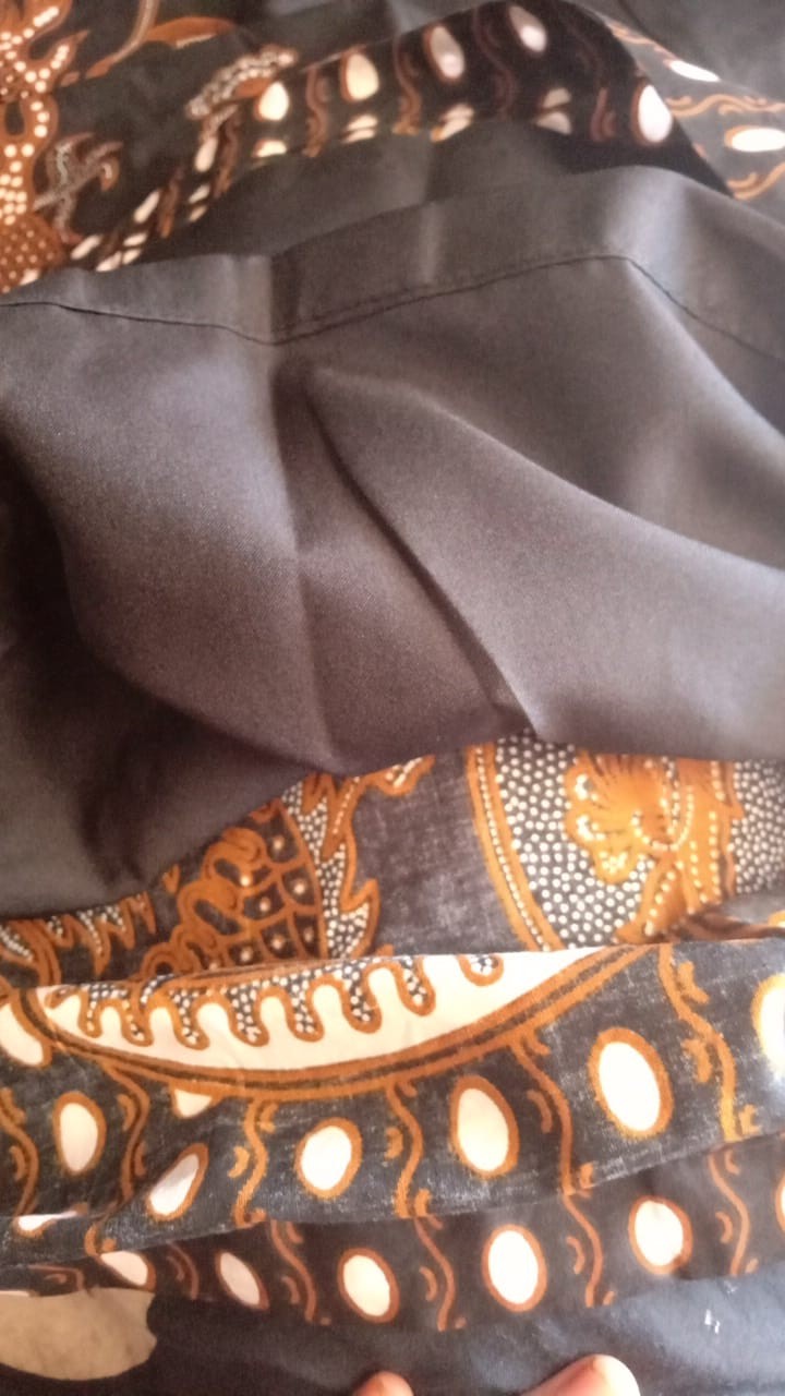 Naga Hitam Kemeja Batik Pria Katun Sragenan Full Furing